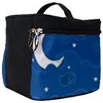 Sky Night Moon Clouds Crescent Make Up Travel Bag (Big)