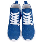 Sky Night Moon Clouds Crescent Women s Lightweight High Top Sneakers