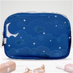 Sky Night Moon Clouds Crescent Make Up Pouch (Small)