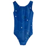 Sky Night Moon Clouds Crescent Kids  Cut-Out Back One Piece Swimsuit
