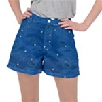 Sky Night Moon Clouds Crescent Women s Ripstop Shorts