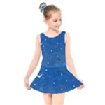 Sky Night Moon Clouds Crescent Kids  Skater Dress Swimsuit