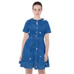 Sky Night Moon Clouds Crescent Sailor Dress
