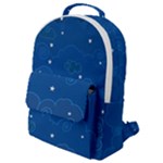 Sky Night Moon Clouds Crescent Flap Pocket Backpack (Small)