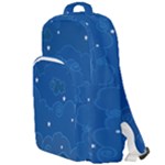 Sky Night Moon Clouds Crescent Double Compartment Backpack