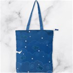 Sky Night Moon Clouds Crescent Double Zip Up Tote Bag