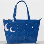 Sky Night Moon Clouds Crescent Back Pocket Shoulder Bag 