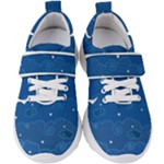 Sky Night Moon Clouds Crescent Kids  Velcro Strap Shoes