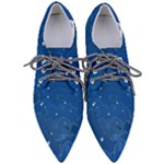 Sky Night Moon Clouds Crescent Pointed Oxford Shoes