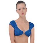 Sky Night Moon Clouds Crescent Cap Sleeve Ring Bikini Top