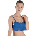 Sky Night Moon Clouds Crescent Layered Top Bikini Top 