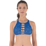 Sky Night Moon Clouds Crescent Perfectly Cut Out Bikini Top
