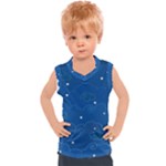 Sky Night Moon Clouds Crescent Kids  Sport Tank Top