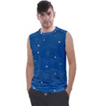 Sky Night Moon Clouds Crescent Men s Regular Tank Top