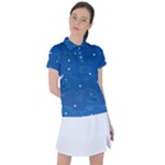 Sky Night Moon Clouds Crescent Women s Polo T-Shirt