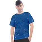 Sky Night Moon Clouds Crescent Men s Sport Top