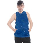 Sky Night Moon Clouds Crescent Men s Sleeveless Hoodie