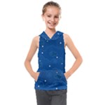 Sky Night Moon Clouds Crescent Kids  Sleeveless Hoodie
