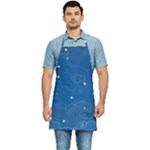 Sky Night Moon Clouds Crescent Kitchen Apron
