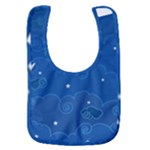 Sky Night Moon Clouds Crescent Baby Bib