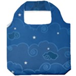 Sky Night Moon Clouds Crescent Foldable Grocery Recycle Bag