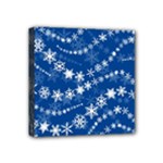 Snowflakes Winter Background Mini Canvas 4  x 4  (Stretched)