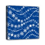 Snowflakes Winter Background Mini Canvas 6  x 6  (Stretched)