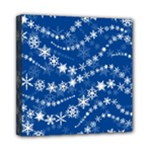 Snowflakes Winter Background Mini Canvas 8  x 8  (Stretched)