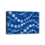 Snowflakes Winter Background Mini Canvas 6  x 4  (Stretched)
