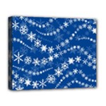 Snowflakes Winter Background Deluxe Canvas 20  x 16  (Stretched)