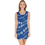Snowflakes Winter Background Bodycon Dress