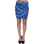 Snowflakes Winter Background Bodycon Skirt
