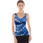 Snowflakes Winter Background Women s Basic Tank Top