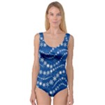 Snowflakes Winter Background Princess Tank Leotard 