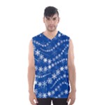 Snowflakes Winter Background Men s Basketball Tank Top