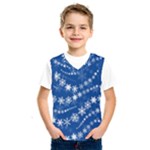 Snowflakes Winter Background Kids  Basketball Tank Top