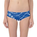 Snowflakes Winter Background Classic Bikini Bottoms