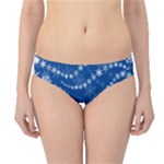 Snowflakes Winter Background Hipster Bikini Bottoms