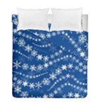 Snowflakes Winter Background Duvet Cover Double Side (Full/ Double Size)