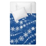 Snowflakes Winter Background Duvet Cover Double Side (Single Size)