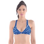 Snowflakes Winter Background Plunge Bikini Top