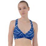 Snowflakes Winter Background Sweetheart Sports Bra