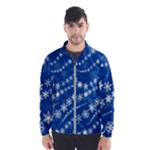 Snowflakes Winter Background Men s Windbreaker