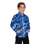 Snowflakes Winter Background Kids  Windbreaker