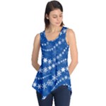 Snowflakes Winter Background Sleeveless Tunic