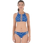 Snowflakes Winter Background Perfectly Cut Out Bikini Set
