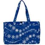 Snowflakes Winter Background Canvas Work Bag