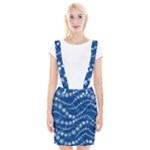 Snowflakes Winter Background Braces Suspender Skirt