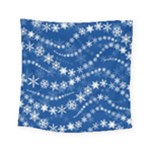 Snowflakes Winter Background Square Tapestry (Small)