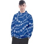 Snowflakes Winter Background Men s Pullover Hoodie